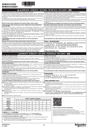 的映像 Modicon M580 BMENOC0302(H), 说明书