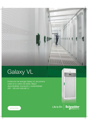 Imagen de UPS trifásicos Galaxy VL - Folleto
