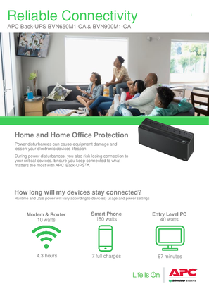 Image of Back-UPS BVN-CA Brochure (Canada Models)