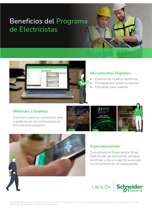 Imagen de Beneficios del Programa de Electricistas