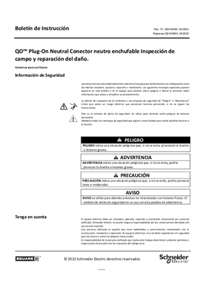 Imagen de Centros de Carga QO™ Plug-On Neutral Inspección de campo y reparación de daño