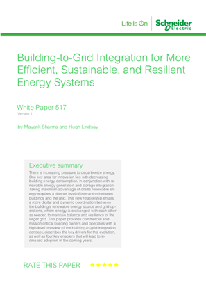 Obrázek Building-to-Grid Integration for More Efficient, Sustainable, and Resilient Energy Systems