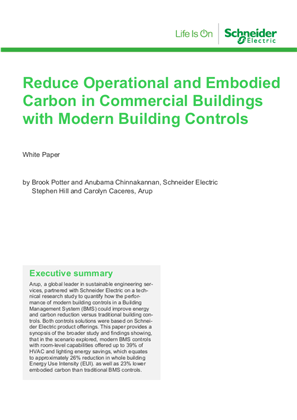 Image of Reduce Operational and Embodied Carbon in Commercial Buildings with Modern Building Controls