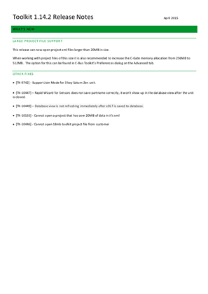 Image of C-Bus Toolkit Software and Release Notes - V1.14.2