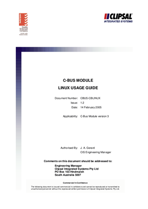 Image of C-Bus Linux Driver V3.2