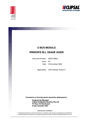 Image of C-Bus Windows Driver V3.21