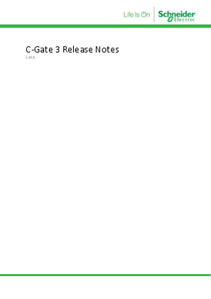 Image of C-Bus C-Gate 3 Linux Release Notes V3.4.1