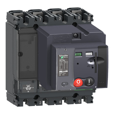 的映像 C10H6TM100M2 : 断路器, ComPacT NSX100H, 70 kA, AC, 4P3D, 100 A, TMD, MT380