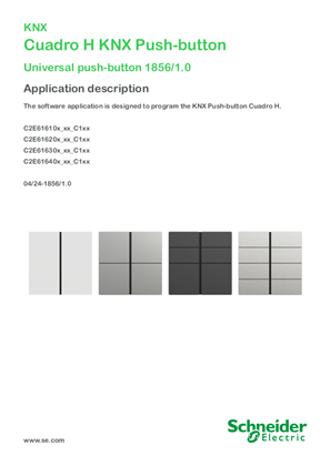 Obrázek SpaceLogic KNX Cuadro H KNX Push-button