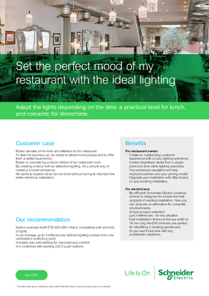 Image of Set the perfect mood of my restaurant with the ideal lighting