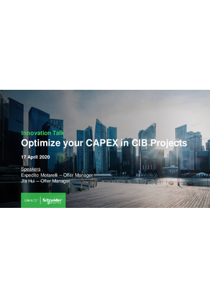 Image of Optimising CAPEX in CIB Projects Presentation