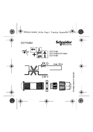 Image of Acti 9- Analogue Indoor Light Sensor Cell-Operating instructions (EN)