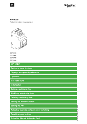 的映像 Acti 9- IHP 1C/2C Programmable Digital Time Switch-Product information (EN)