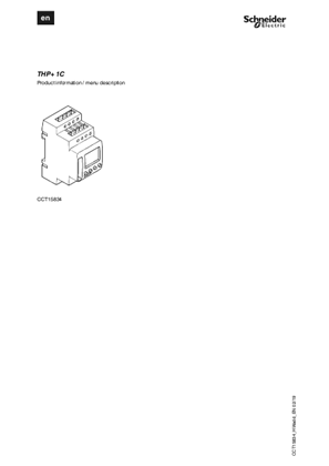 Image of Acti 9- THP+ 1C Programmable Thermostat-Product information (EN)