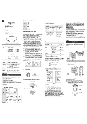 的映像 ARGUS- HF高架 带IR接收器的存在检测器-用户指南 (ZH)