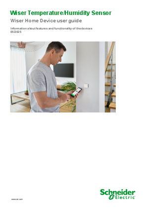 Image of Wiser Temperature/Humidity Sensor – Device user guide (Wiser Home)