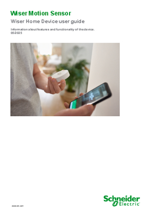 Image of Wiser Motion Sensor - Device user guide (Wiser Home)