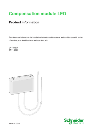 Image of Compensation module LED, Product information, EN