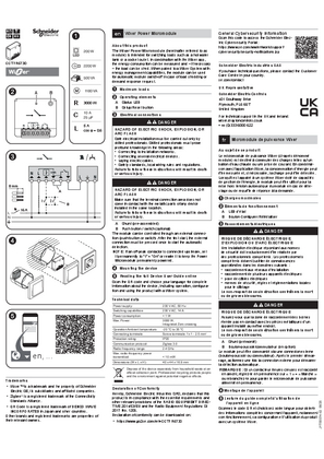Image of Wiser Power Micromodule, Installation instructions EN