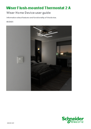 Image of Wiser Flush-mounted Thermostat 2 A - Device user guide (Wiser Home)