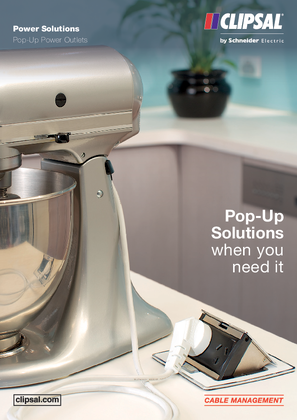 Image of Pop-Up Solutions when you need it. Power Solutions - Pop-Up Power Outlets, 25796