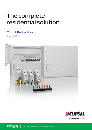Image of Clipsal Resi MAX Circuit Protection - The complete residential solution, 124301