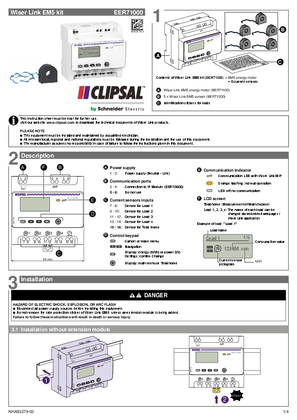 Image of Installation Instructions - EER71000 Wiser Link EM5 Kit, NHA53279-03