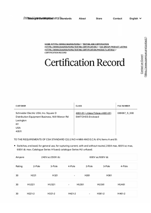 Image of Certificate, CSA
