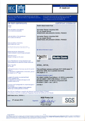 的映像 C_CB_IECEE_FUPACT_FI5429A1