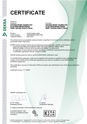 Image of KEMA Certificate