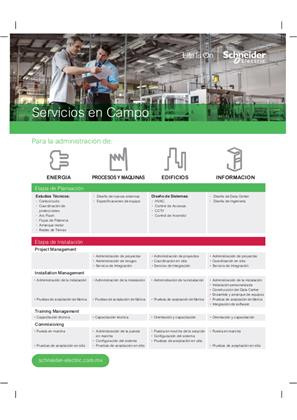 Imagen de Catálogo Servicios en Campo 2017