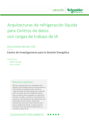 Imagen de Arquitecturas de refrigeración líquida para Centros de datos con cargas de trabajo de IA