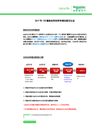 的映像 2017 年ITD 服务合作伙伴申请注册与认证