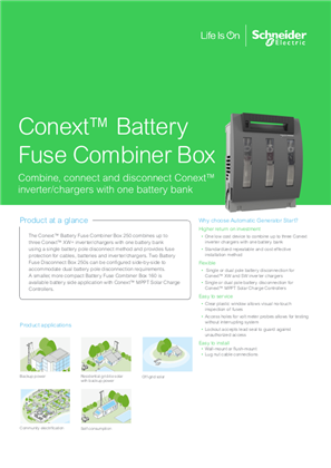 Image of Combiner Box Datasheet