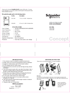 的映像 Concept- USB Socket Module-Instruction Sheet (EN)