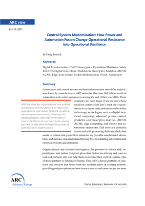 Image of Control System Modernization: How Power and Automation Fusion Change Operational Resistance into Operational Resilience.
