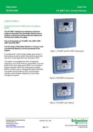 Image of D01687GB6 FX 3NET SLC Control Panels