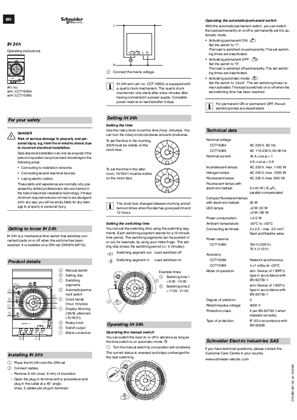 이미지 Acti 9- IH-24H Mechanical Time Switch-User Guide (EN)