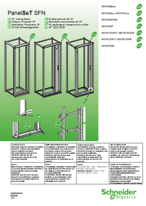 Kujutis PanelSeT SFN - 19" Swing Racks - Instruction Sheet