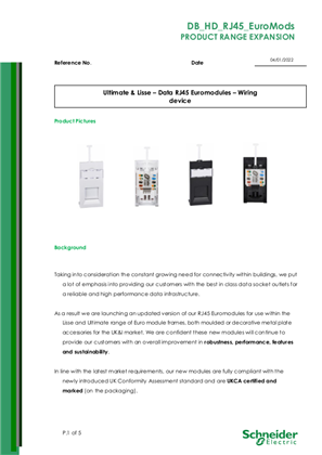 Image of EuroMods Product Range Expansion