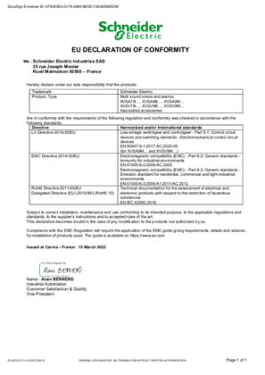 Image of XVSA7, XVSV7, XVSA9, XVSV9 Sirens