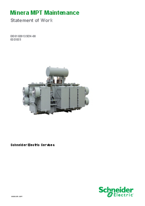 Image of Minera MPT Maintenance Statement of Work