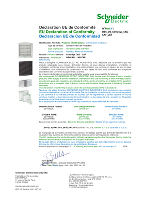 DECLARACION_DE_CONFORMIDAD_UE REJILLAS Y FILTROS CLIMASYS V-02-ES