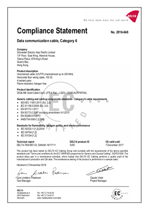 的映像 ETL verified certificate of conformance