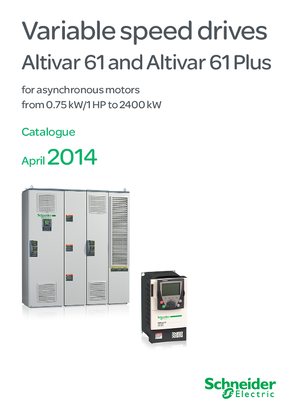 Imagem de Catalog: Altivar 61/61 Plus variable speed drives - English version 2014/04 (web pdf format)