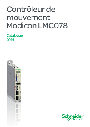 Image de Catalogue Modicon LMC078 Contrôleur de mouvement de 1 à 24 axes synchronisés Français 04-2014