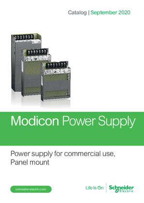 Image of Catalog Modicon ABLP Power Supply for commercial use, Panel mount -English-September 2020