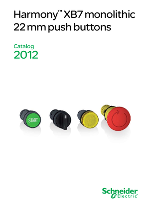 Image of Harmony XB7 Monolithic 22mm Push Buttons Catalog