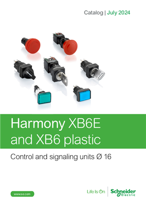 的映像 Discover catalog Harmony XB6 and XB6E plastic Control and signaling units Ø 16