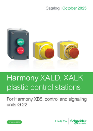 Image of Harmony XALD and XALK plastic control stations catalog English